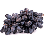 Fresh Seedless Premium Black Grapes (~1kg)