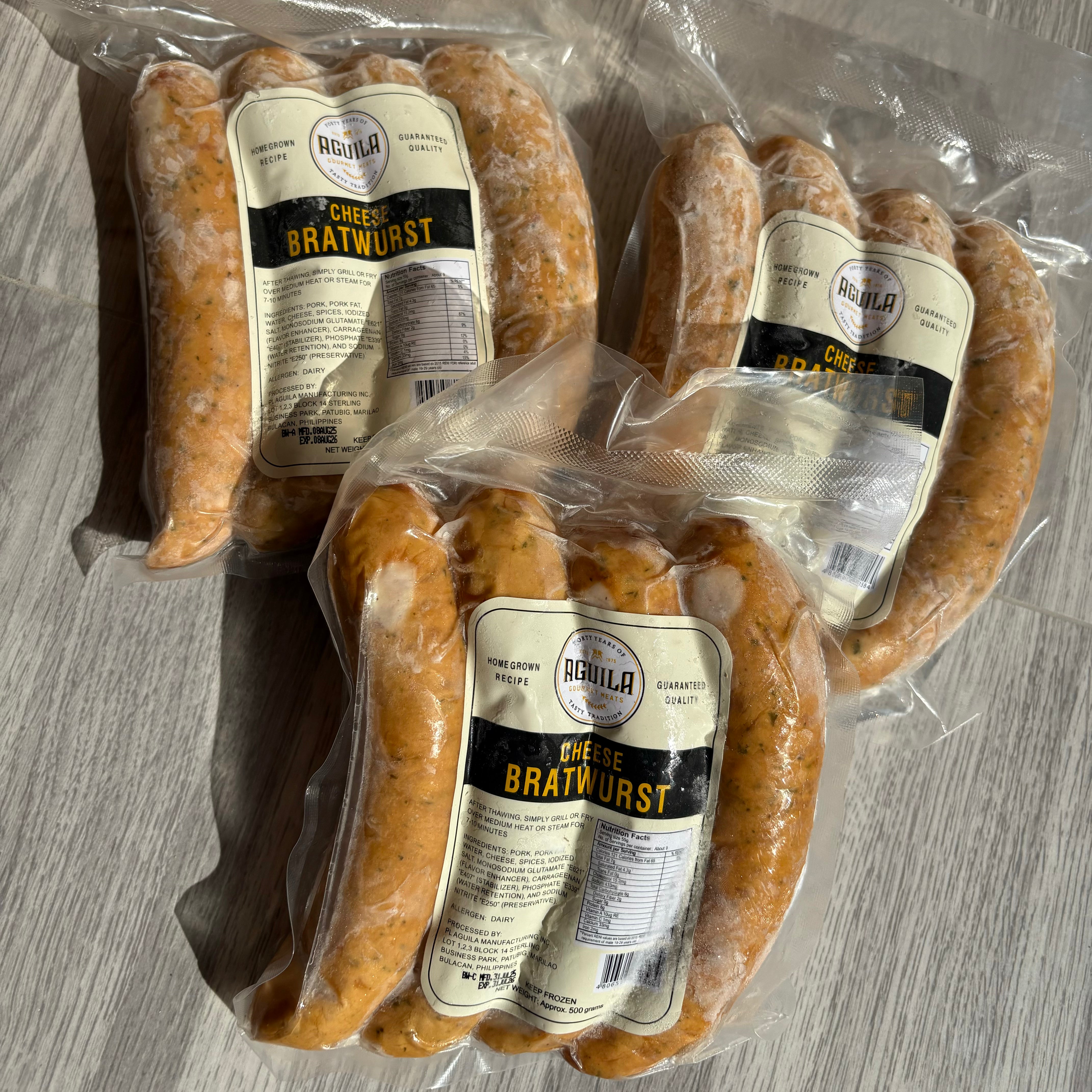 Cheese Bratwurst Sausage